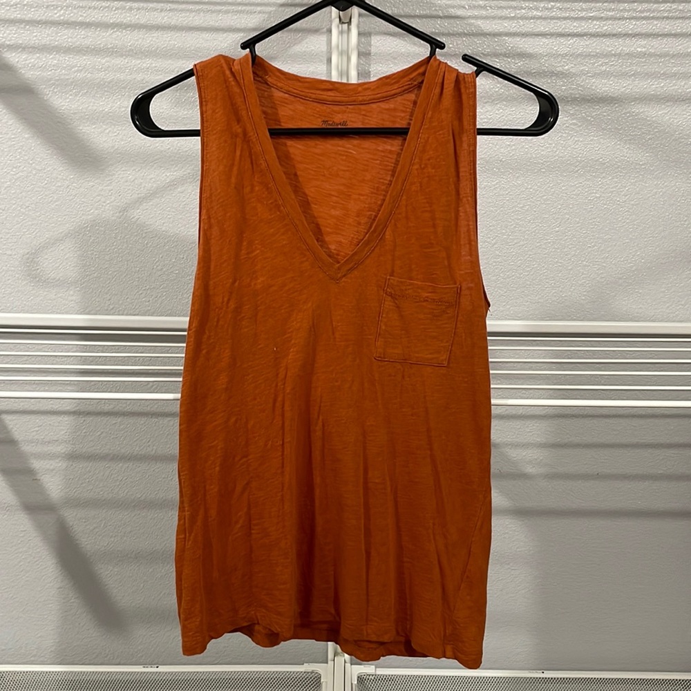 Madewell Whisper Cotton V-neck Tank